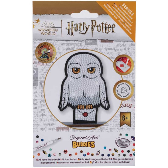 Комплект за диамантена бродерия, Craft Buddy, Crystal Art Buddies, Хедуиг, 7 части | Harry Potter