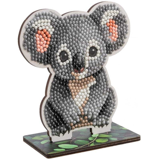 Комплект за диамантена бродерия, Craft Buddy, Crystal Art Buddies, Коала, 7 части | Творчески комплекти