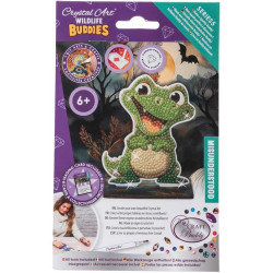 Комплект за диамантена бродерия, Craft Buddy, Crystal Art Buddies, Крокодил, 7 части