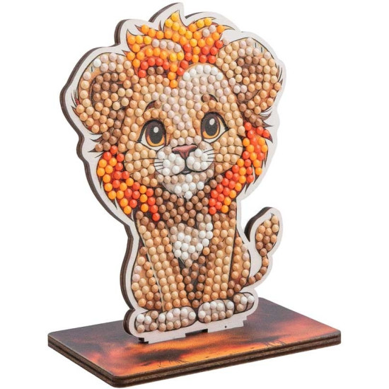 Комплект за диамантена бродерия, Craft Buddy, Crystal Art Buddies, Лъв, 7 части | Творчески комплекти