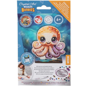 Комплект за диамантена бродерия, Craft Buddy, Crystal Art Buddies, Октопод, 7 части