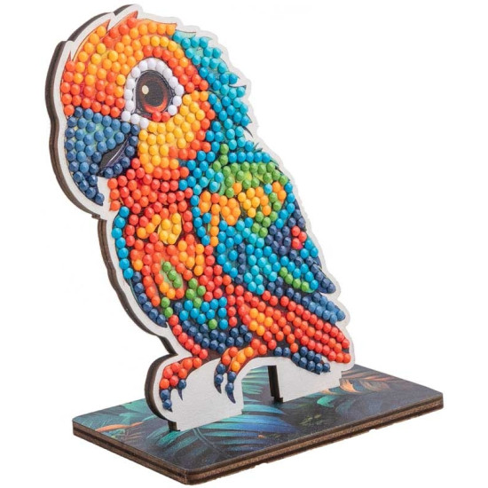 Комплект за диамантена бродерия, Craft Buddy, Crystal Art Buddies, Папагал, 7 части | Творчески комплекти