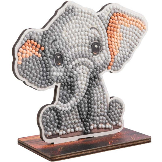 Комплект за диамантена бродерия, Craft Buddy, Crystal Art Buddies, Слон, 7 части | Творчески комплекти
