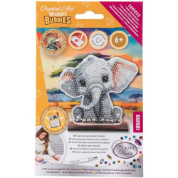 Комплект за диамантена бродерия, Craft Buddy, Crystal Art Buddies, Слон, 7 части