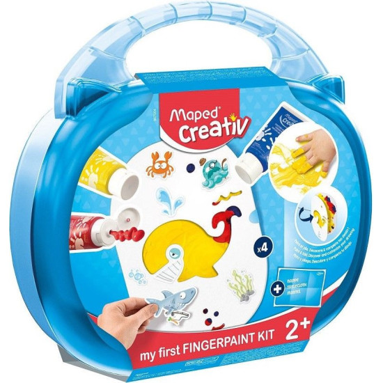 Комплект за рисуване с пръсти Maped Creativ Early Age - 10 части | Творчески комплекти