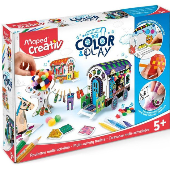 Креативен комплект Maped Color & Play - Направи и оцвети каравана | Творчески комплекти
