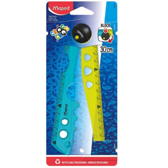 Линия Maped Croc Croc 15см до 30см блистер | Чертожни инструменти