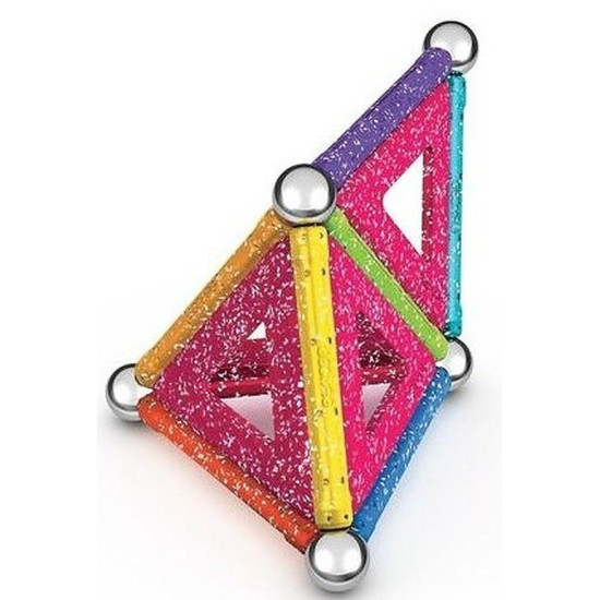 Mагнитен конструктор Geomag - Glitter, 22 части | Игри и играчки