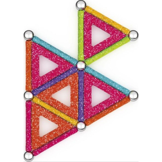 Mагнитен конструктор Geomag - Glitter, 35 части | Игри и играчки