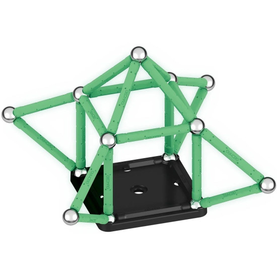 Mагнитен конструктор Geomag - Glow, 42 части | Игри и играчки