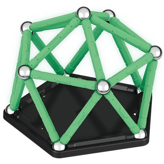 Mагнитен конструктор Geomag - Glow, 42 части | Игри и играчки