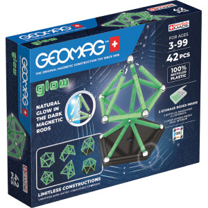Mагнитен конструктор Geomag - Glow, 42 части