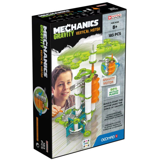 Mагнитен конструктор Geomag - Mechanics Gravity, 183 части | Игри и играчки