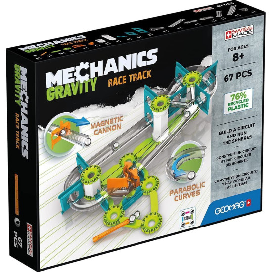 Магнитен конструктор Geomag - Mechanics Gravity, 67 части | Игри и играчки