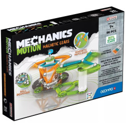 Магнитен конструктор Geomag - Mechanics Motion 2Magnetic Gears, 96 части