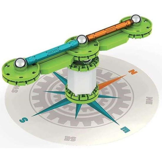 Mагнитен конструктор Geomag - Mechanics Motion-Compass, 35 части | Игри и играчки