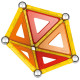 Mагнитен конструктор Geomag - Supercolor, 35 части | Игри и играчки