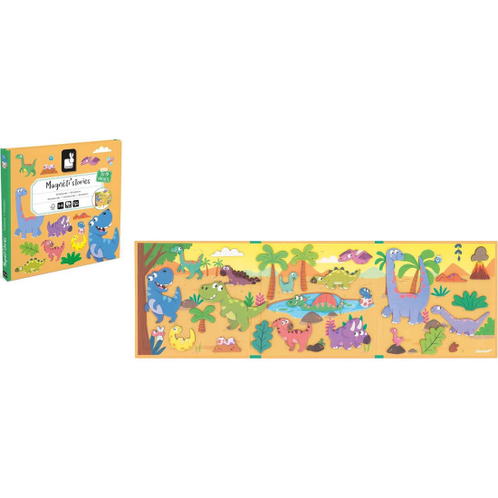 Магнитни истории Janod - Динозаври | Игри и играчки