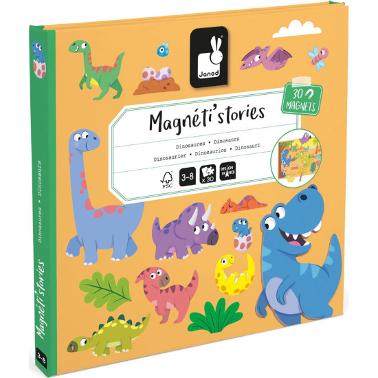 Магнитни истории Janod - Динозаври | Игри и играчки