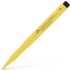 Маркер с четка Faber-Castell Pitt Artist - Тъмно кадмиево жълто 