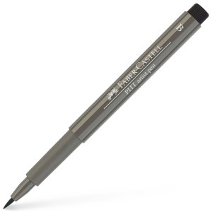 Маркер с четка Faber-Castell Pitt Artist - Топло сиво IV