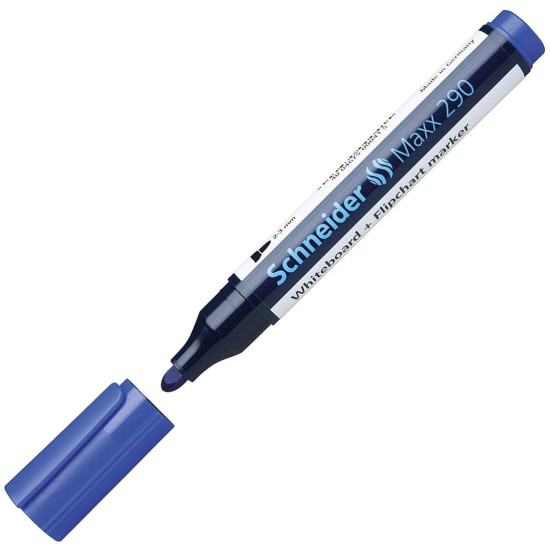 Маркер за бяла дъска Schneider Maxx 290 - 3 mm, син | Ученически пособия