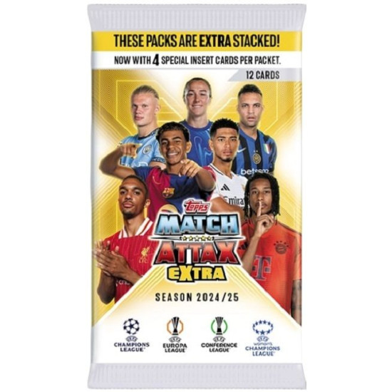 Match Attax Extra 2024/2025 (Пакет с 12 карти) | Игри и играчки