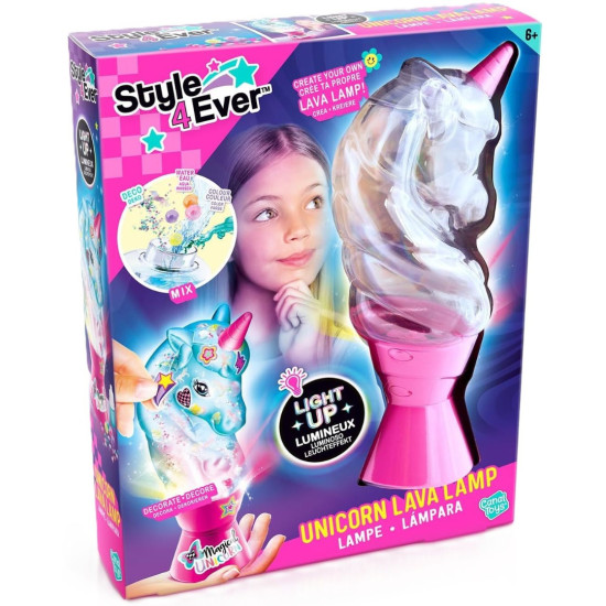 Мини лава лампа Canal Toys Rainbow - Еднорог, с декорации | Игри и играчки