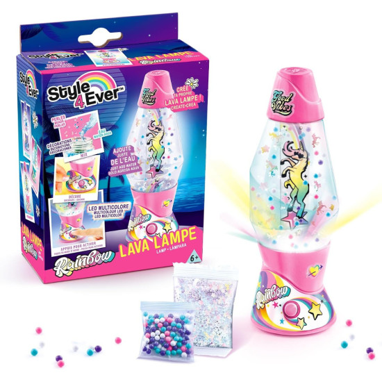 Мини лава лампа Canal Toys - Rainbow, с декорации | Игри и играчки