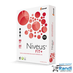 Мултифункционална офис хартия Niveus Fit+ 500 листа, А4, 80гр/м2
