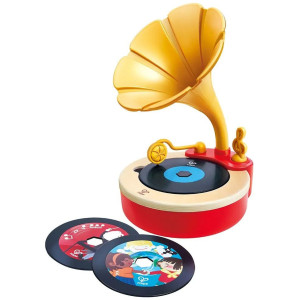 Музикална играчка Hape International - Ретро грамофон