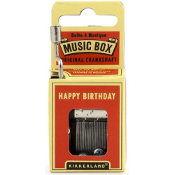 Музикална кутия с манивела Kikkerland - Happy Birthday