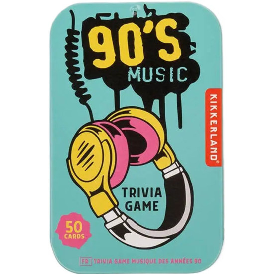 Настолна игра 90s Music Trivia Game | Kikkerland
