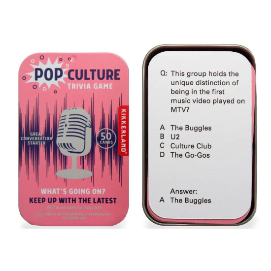 Настолна игра Pop Culture Trivia Game | Kikkerland