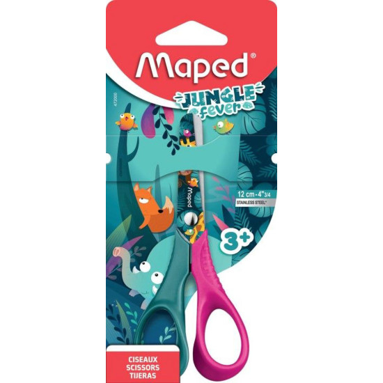 Ножица Maped Jungle Fever, 12 см. | Гуми, ножици, острилки