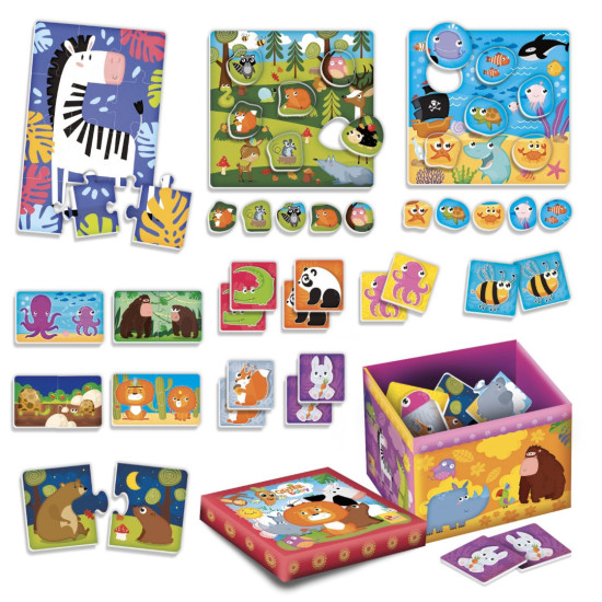 Образователен комплект 10 в 1 Lisciani Giochi - В кутия | Игри и играчки