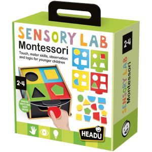 Образователна игра Headu Montessori - Дървен сортер