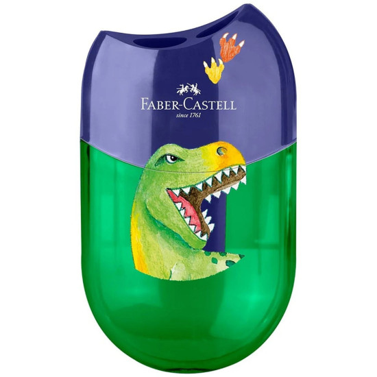 Острилка Faber-Castell Dino - Двойна | Гуми, ножици, острилки