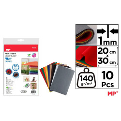 Филц  -140 микрона  20x30 *10 цвята Филц  -140 микрона  20x30 *10 цвята