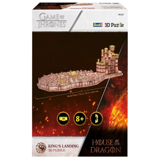 Пъзел 3D, Revell, King′s Landing Къщата на Дракона | REVELL
