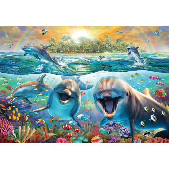 Пъзел Anatolian от 260 XL части - Смеещи се делфини | AnaTolian