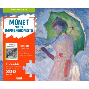 Пъзел Sassi с книжка Monet and the Impressionists 300 части