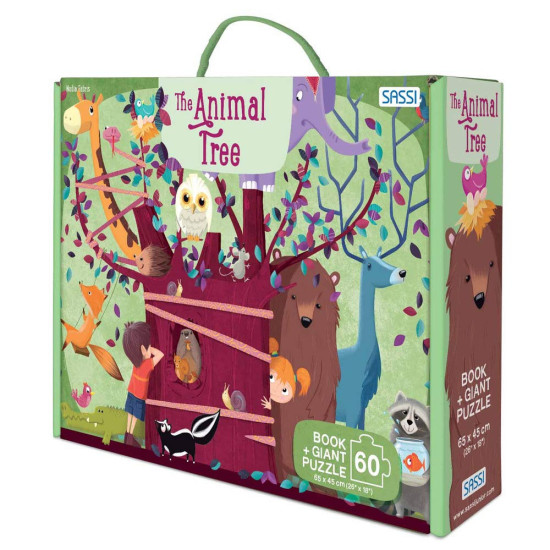Пъзел Sassi с книжка The Animal Tree 60 части | SASSI