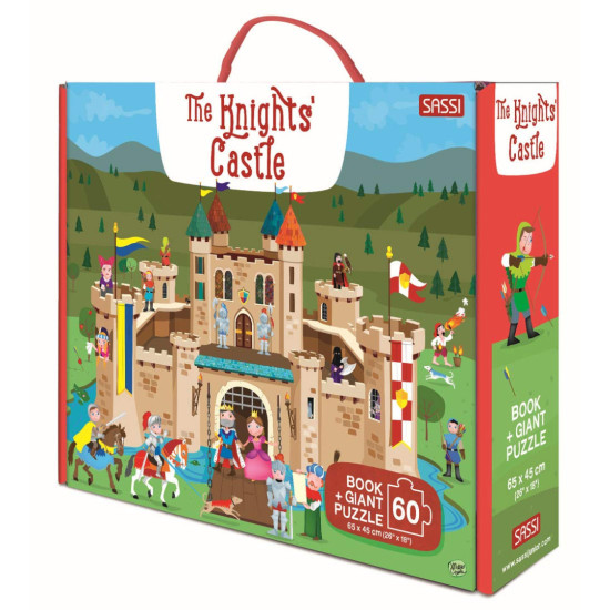 Пъзел Sassi с книжка The Knights Castle 60 части | SASSI