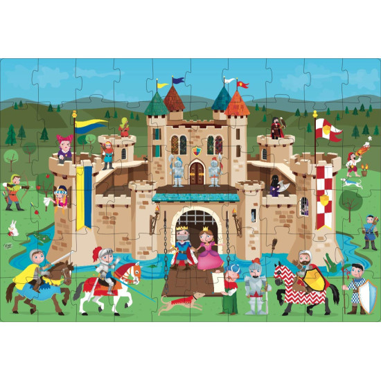 Пъзел Sassi с книжка The Knights Castle 60 части | SASSI