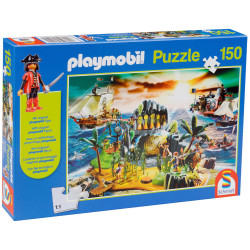 Пъзел Schmidt от 150 части - Кралско съкровище, с фигурка Playmobil