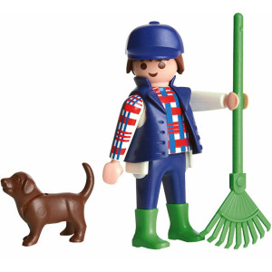 Пъзел Schmidt от 60 части - Фермата на Playmobil, с фигурка