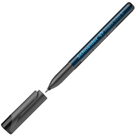 Перманентен маркер Schneider Maxx 220 S - 0.4 mm, черен | Ученически пособия