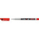 Перманентен тънкописец Stabilo - Write-4-All, 0.7 mm, червен | Ученически пособия