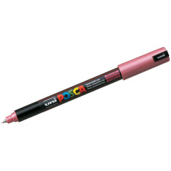 Перманентен, ултра фин маркер Uni Posca - PC-1MR, 0.7 mm, червен металик